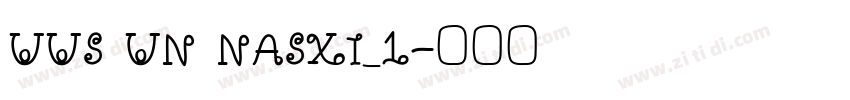 UUS UN NASXI_1字体转换